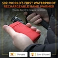 thumbnail image 3 of Panther Vision Rechargeable Hand Warmer - POWERPAW IP67 Rated Waterproof Portable Hand Warmers - Reusable Pocket Heaters with 6 Hrs Battery for Hunting, Snow Sports and Cold Weather, 3 of 8