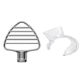 thumbnail image 1 of For 4.5-5QT Tilt Head Stand Mixer Pastry Beater & Secure Fit Pouring Shield Attachment Stainless Flat Beater, 1 of 5