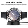 thumbnail image 2 of Anillo de reloj de metal compatible con Samsung Galaxy Watch3 45 mm, protección contra rayones Caja de metal estilo E, 2 of 4
