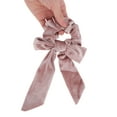 thumbnail image 4 of Unique Bargains 1 Pc Flocked Ribbon Scrunchies for Home Pink, 4 of 6