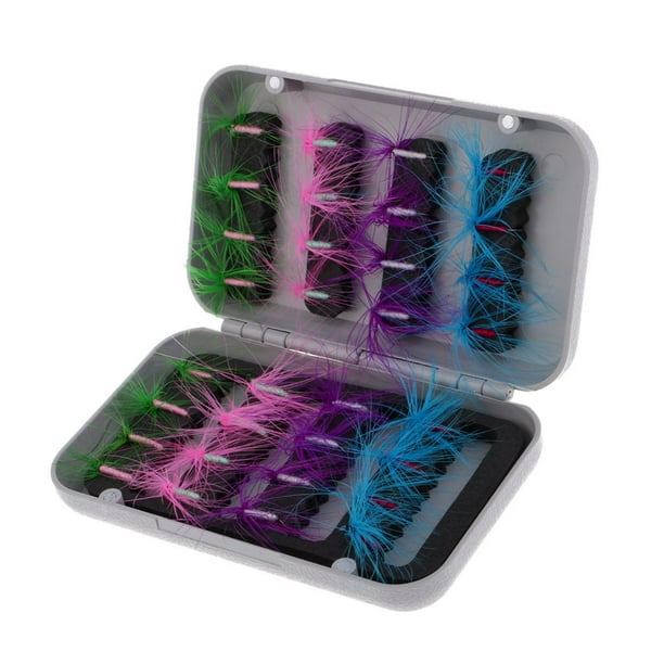 Luzkey 32pcs Fly Flies Fly Fishing Hooks Butterfly Style Salmon Flies Trout F 002 Other
