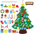 thumbnail image 1 of Árbol de Navidad de fieltro DIY para niños, adornos navideños para el hogar, adornos navideños 2023, regalos de Año Nuevo, árbol de Navidad 2024, 1 of 4
