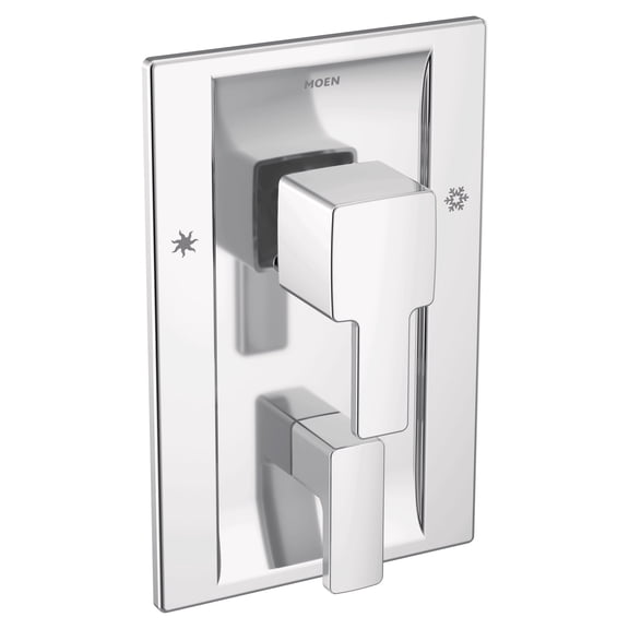 Open Box Moen TS2710 Chrome Manual 3-Modes 2-Handles Shower Valve Trim