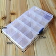 thumbnail image 3 of Kiplyki 15 Slots Adjustable Plastic Fishing Lure Hook Tackle Box Storage Case Organizer, 3 of 6