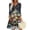 Gray, variant on Christmas Dresses for Women Women's Christmas Printed Fashionable V-neck Button Seven Part Cuff Pocket Dress for Holiday Party,Blue,L