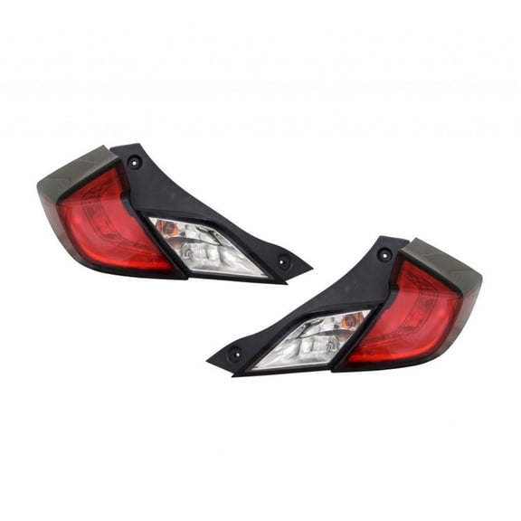 For Honda Civic Coupe Tail Light 2016 17 18 19 2020 Driver and Passenger Side | Pair | Outer For HO2800191 | 33550-TBG-A01