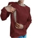 thumbnail image 3 of Tops Henley para mujer,Sudadera con capucha de lactancia para mujer, manga larga con cremallera, mezcla de poliéster, cuello redondo informal para uso doméstico, sopatenor, 3 of 8