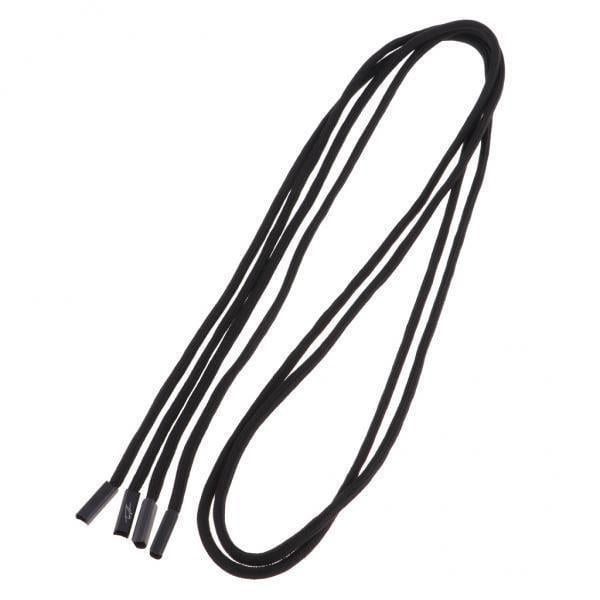 2-4pack 2Pieces Drawstring Cord with Metal Tips, made of durable polyester and rack plating metal tips. Includes two black cords, each approximately 130cm (4.26 ft) in length, ideal for replacing pant strings, hoodies, jackets, and sewing notions. Designed for tensile and stretch resistance with a smooth texture, also suitable for arts and crafts projects.