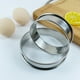 thumbnail image 1 of Molde redondo de acero inoxidable para mousse, doble rizado, para galletas, molde redondo de gasa para tartas, material para tartas y anillos, 1 of 5