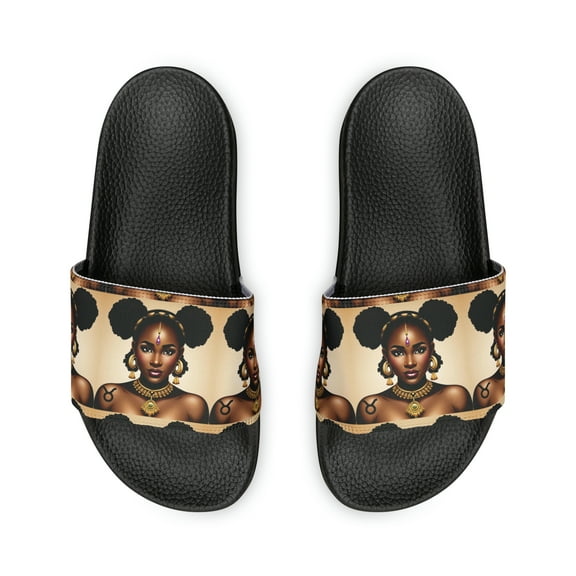 Taurus Zodiac Women's PU Slide Sandals