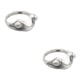 thumbnail image 4 of Guardurnaity Anillos de rana Vintage para mujer y hombre, diseño de apertura, joyería bonita, ojo de garra, anillo Punk de Hip Hop, regalos, Plata 2piezas, 4 of 6