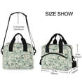 thumbnail image 3 of Lunch Bag Portable Crossbody Meal Bag Cooler Bag Insulated Lunch Bag Food Bag Handheld & Crossbody Design Cool Beautiful White Flowers, 3 of 6