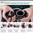 thumbnail image 4 of POPDIGITO 2pcs Collapsible Water Bottles Leakproof Lid –Food-Grade BPA-Free Silicone Travel Bottles –Foldable Water Bottle 610ml for Travel Gym,Hiking,Sports,Camping,Biking School Portable Reusable, 4 of 7