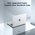thumbnail image 2 of Compatible with MacBook Air 13 inch Case M4 2025 2024-2022 M3 M2 A3240 A3113 A2681, Clear Scratch Resistant Protective Hard Shell Cover Compatible for MacBook Air 13.6 inch Case, Crystal Clear, 2 of 16