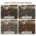 thumbnail image 7 of ODIKA 4'x6' Red Dark Botanical Forest Design Washable Area Rug Vintage Mushrooms Foliage Midnight Pattern Non-Slip, Chair-Friendly, Flatwoven for Home Office, Under Desk, 7 of 7