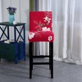 thumbnail image 2 of Stretch Bar Stool Cover Counter Height Side Pub Chair Slipcover for Dining Room Cafe Counter Stool Slipcover Removable Furniture Chair Seat Cover Jacquard Fabric with Elastic Bottom, 1Pc, 2 of 4