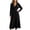 Black, variant on Yievot Robes for Women Long Sleeve Bathrobe with Pocket Long Ribbed Knit Soft Robes