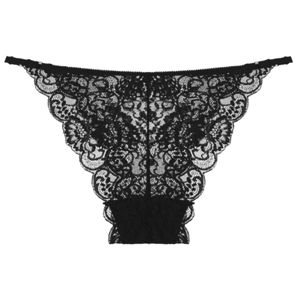 Linen Purity Ladies Underwear Floral Lace GString Thong Panties Low