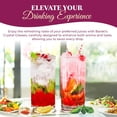 thumbnail image 6 of Barski Highball Glass - Drinking Glasses - Set of 4 - Hiball Tumblers - Glass Crystal Tumbler - for Water, Juice, Beer, Mixed Cocktails, Mojito Glass, Tom Collins Bar Glassware, 12 oz, Made in Europe, 6 of 7