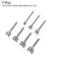 thumbnail image 3 of Uxcell 7pcs Half-Round Leather Cutter Punch 10mm-40mm Carbon Steel Belt End Punch Tool for Crafting Strap Belt Wallet, 3 of 6