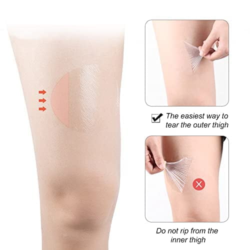 nipocaio Thigh Anti-Friction Pads, Thigh Inner Anti-Chafing Sticker Paste,  Anti Chafing Thigh Tape, Disposable Ultra-Thin Invisible Thigh Inner