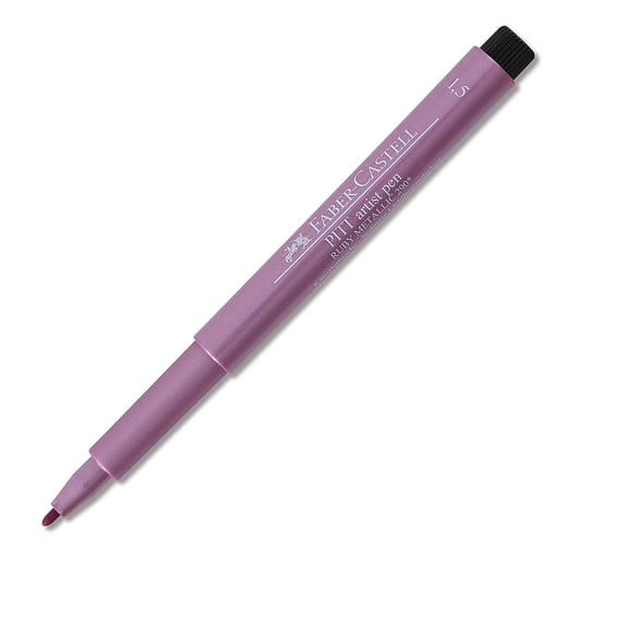Faber-Castell Pitt Artist Pen - Ruby Metallic, Bullet Nib