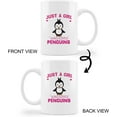 thumbnail image 4 of Penguin Coffee Mug - Penguin Gifts for Girls Women Penguin Lovers, Cute Penguin Gifts, Just a Girl Who Loves Penguins Ceramic Coffee Mug 11 oz., 4 of 5