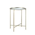thumbnail image 2 of Convenience Concepts Gold Coast Julia Miroir Fin Table en Or, 2 of 3