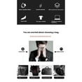 thumbnail image 3 of Men's business leather backpack, elegant and business, go light,black, 3 of 18