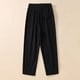 thumbnail image 4 of Pantalones cortos holgados de estilo retro para el verano, con diseño de abertura y cintura elástica., 4 of 8