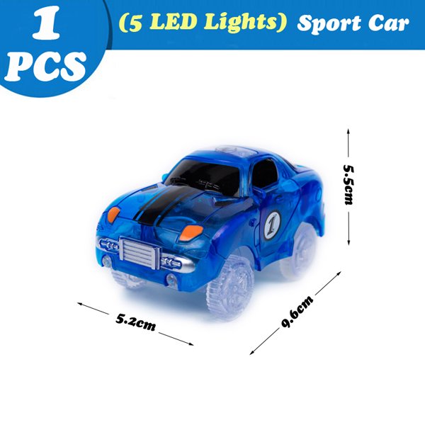 Magical Tracks Luminous Racing Track Car With Colored Lights DIY Plastic Glowing In The Dark Creative Toys For Kids DMH