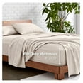 thumbnail image 4 of Twin XL Sheet Set - College Dorm Size - 1800 Ultra-Soft Microfiber Twin Extra Long Bed Sheets - Deep Pockets - Easy Fit - Extra Soft - 3 Piece Set - Bed Sheets (Twin XL, Heathered Pebble), 4 of 9