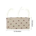 thumbnail image 3 of Bedside Hanging Storage Bag, 2 Pockets Cotton Bedside Hanging Bags Bed Organizer Crib Organizer Nursery Bed Organisers for Cribs Toys, Brown, 3 of 6