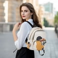 thumbnail image 6 of FORMRS Mini Backpack Purse for Women Travel Daypack Casual Shoulder Bag, Cartoon Flowers, 6 of 7