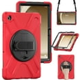 thumbnail image 3 of XYX Case for Samsung Galaxy Tab A9+ 11.0 inch SM-X210/SM-X215/SM-X216 with 360 Degree Rotating, Hand Strap, Shoulder Strap, Red, 3 of 7