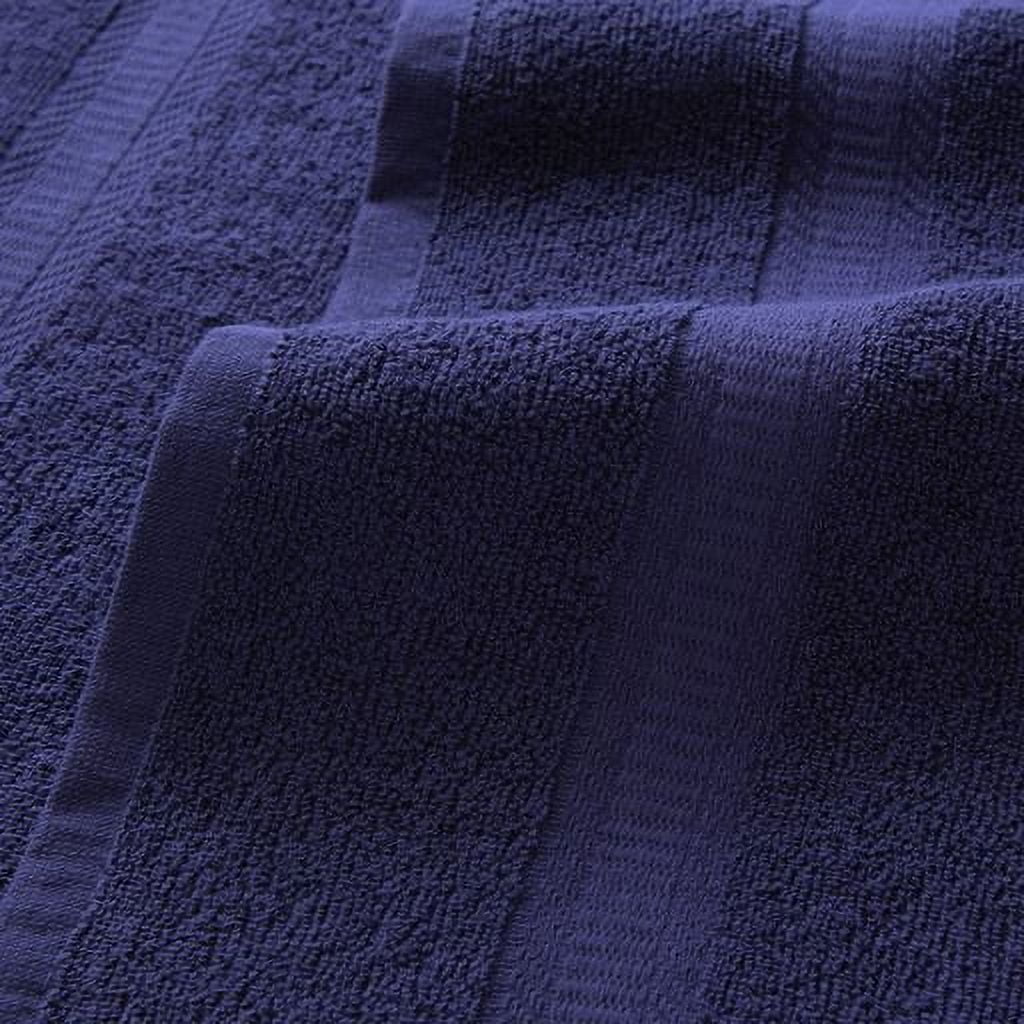 Arkwright True Color Bath Towels (6-Pack), 25x52 in., Ring Spun Cotton, Navy