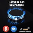 thumbnail image 3 of Estufa de gas TYEMUI de 30 cm con tapa de vidrio templado de 5 quemadores, 3 of 8