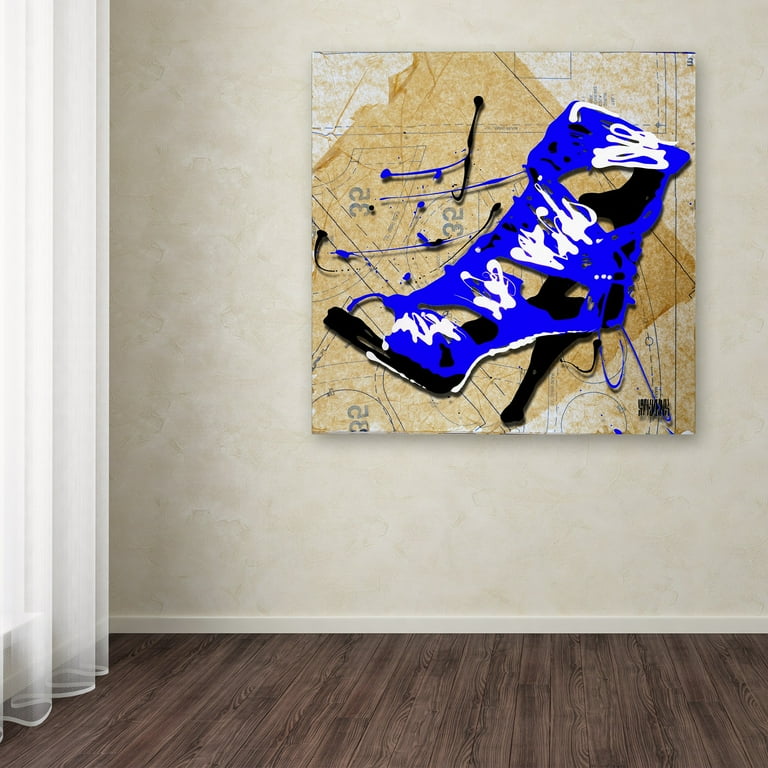 Trademark Fine Art Roderick Stevens 'Blue Strap Boot' 18 x
