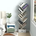 thumbnail image 5 of Costway 10-Tier Wooden Tree Bookshelf with Drawer Display Storage Organizer Rack Beige, 5 of 9