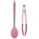 thumbnail image 1 of Juego de utensilios de cocina de silicona de cocina de 2 piezas, mango colorido de acero inoxidable de silicona, resistente al calor, 1 of 5