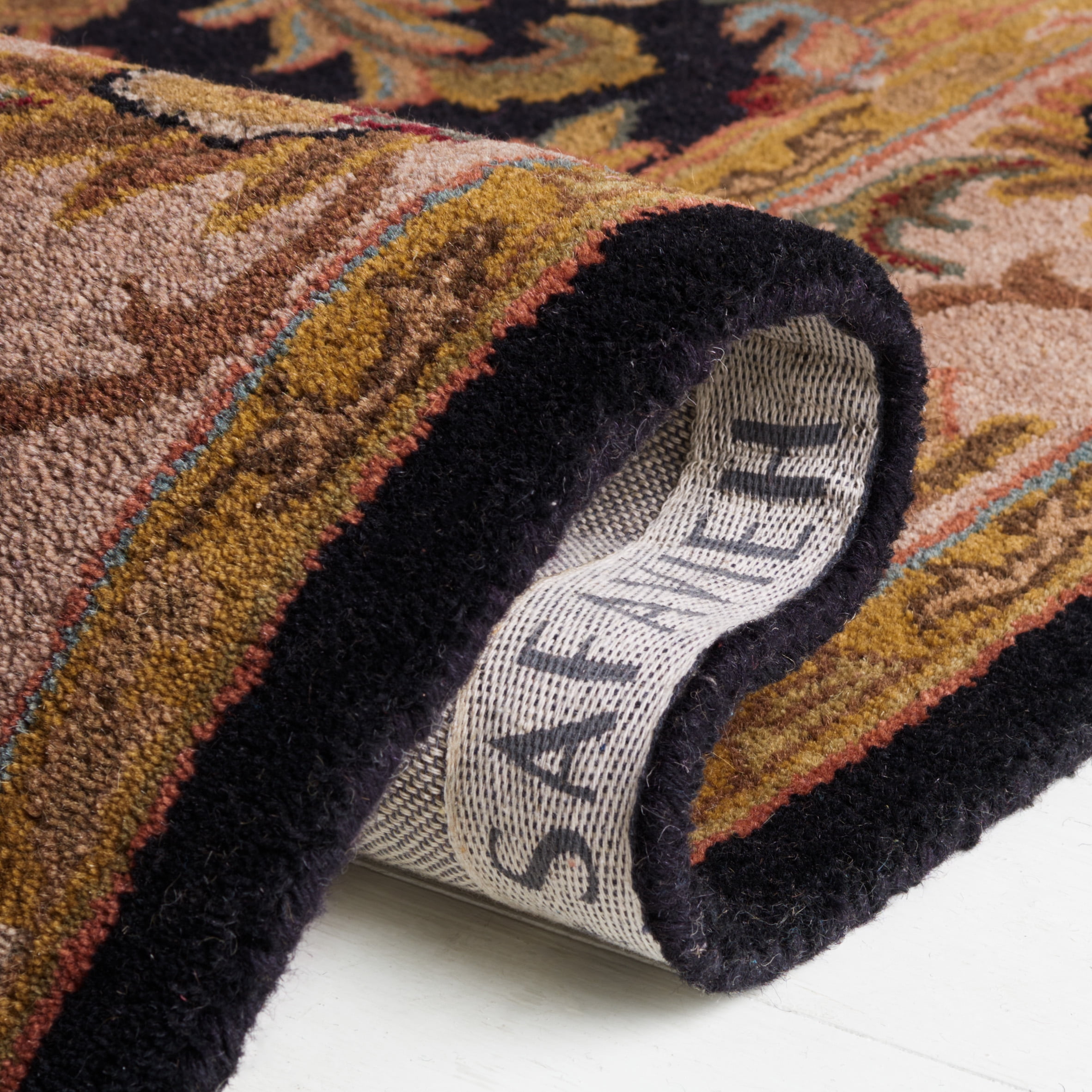 Safavieh Heritage Valery Oriental Wool Area Rug, Black/Beige, 11' x 17'
