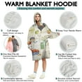 thumbnail image 5 of Wearable Oversized Blanket,Colorful Chicken Pattern Wearable Blanket Hoodie for Adults,Cozy Hooded Blankets with Super Pockets,Super Warm Fuzzy Pullover for Women & Men, 5 of 6