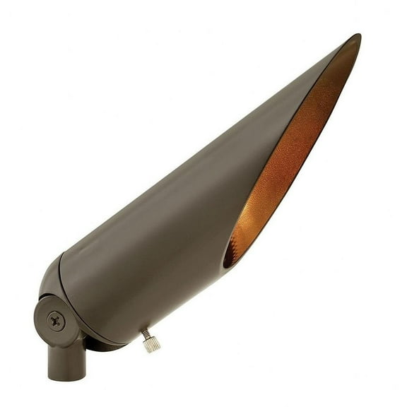 Accent 1 Light Spot Light with Long Cowl 9.75 inches Wide By 3.25 inches High-Bronze Finish-2700 Color Temperature-50 Watt Bailey Street Home