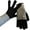 Black, variant on Warm Gloves for Cold Weather Maillard Style Reversible Knit Convertible Fingerless Textured Winter Unisex Mittens Beige One Size