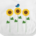 thumbnail image 4 of Inktastic Sunflower Garden and bird Boys or Girls Baby Bib, 4 of 4