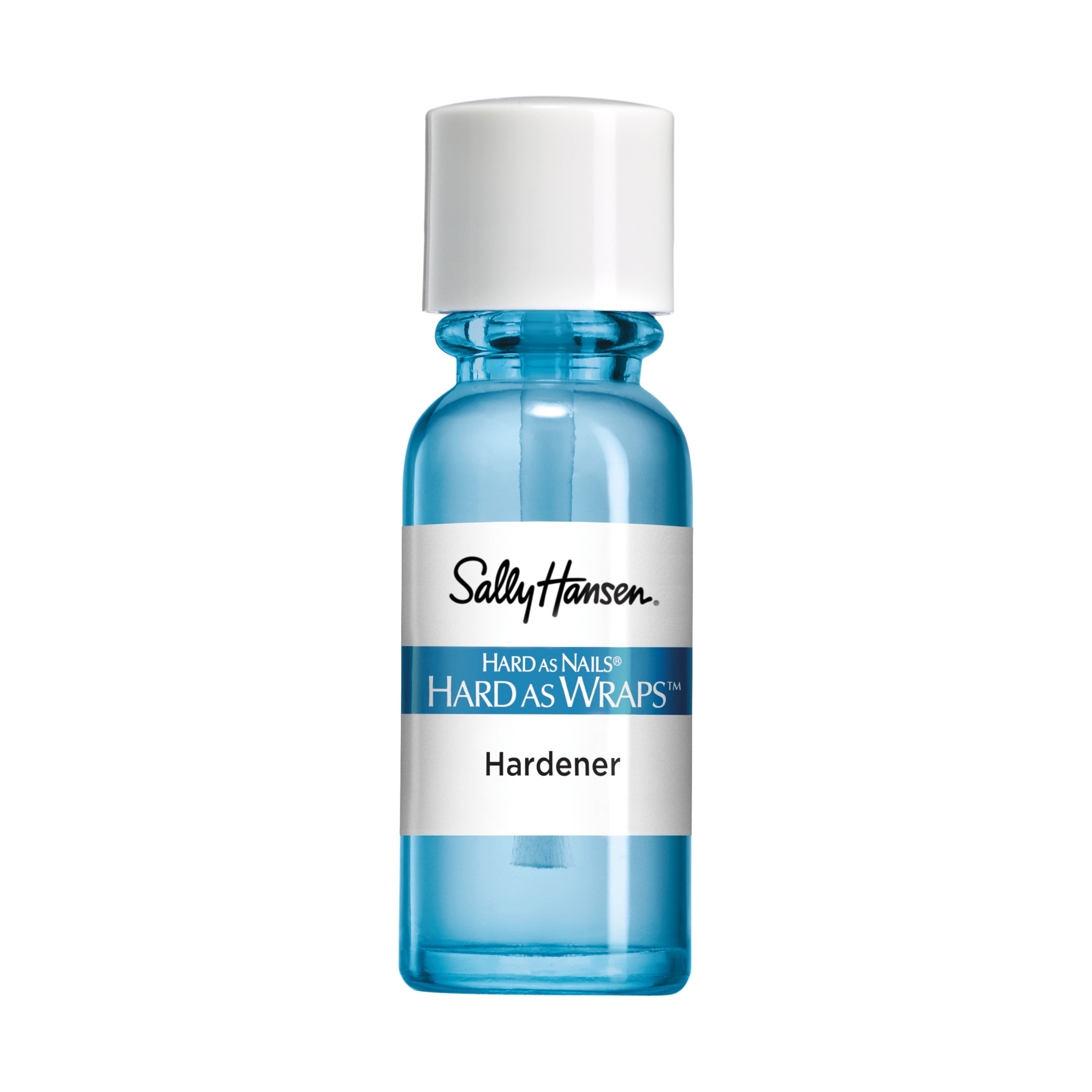 Sally Hansen Hard As Nails® Hard As Wraps™, Transparent, Nail Hardener, .44 Fl Oz, Nail Strengthener, Clear Nail Polish, Nail Strengthening Polish, Smooth, Protective