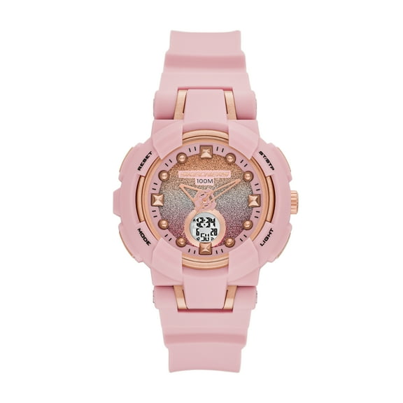 Skechers Women's Brynwood Analog-Digital Blush Plastic Watch