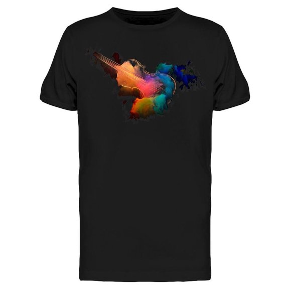 Music Dream Violin Colored Paint Tee Men's -Image by Shutterstock