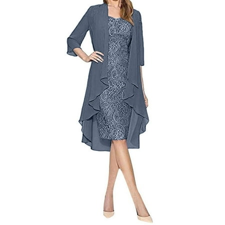 

Women s Fashion Two Pieces Charming Wedding Dress Solid Color Mother Of The
