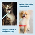 thumbnail image 4 of Pet Republique Extra Small Breed Toothbrush Kit for Dogs & Cats, 1/4” PointedBrush, 1/4” FlatBrush, 3/8” RegularBrush (3-Piece Kit); Works on Yorkie, Chihuahua, Pomeranian, and Miniature Breeds, 4 of 5